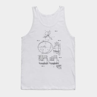 Rotary Pistol Engine Vintage Patent Hand Drawing Tank Top